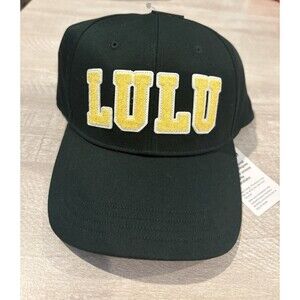NWT⭐️LULULEMON⭐️L/XL⭐️STRUCTURED BALL CAP⭐️ADJUSTABLE⭐️RAINFOREST GREEN & GOLD⭐️